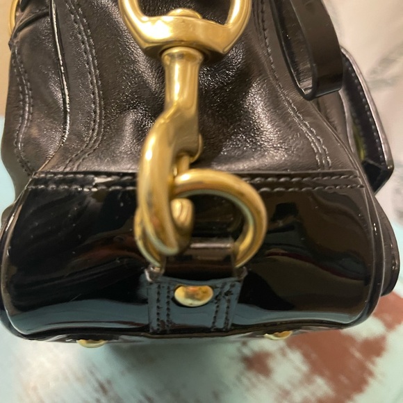 Coach Black Patent Leather Handbag - Picture 4 of 16